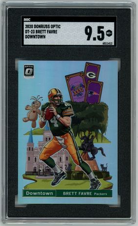 2020 Donruss Optic Brett Favre Downtown SGC 9.5 MINT+