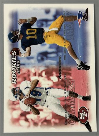 2000 Skybox Dominion #234 Rookie Pairs Tom Brady RC