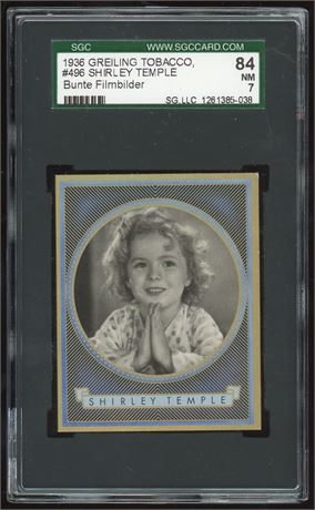 1936 Greiling #496 Shirley Temple Bunte Filmbilder SGC 7 NM
