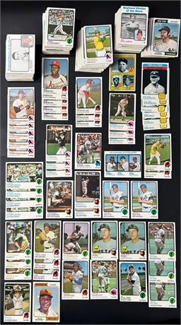 1973-1974 Topps Baseball Mostly HOF/Star Lot (300+) NM AVG SHARP!