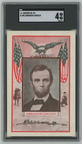 JI Austen Co PC A-346 Abraham Lincoln SGC 4 VGEX