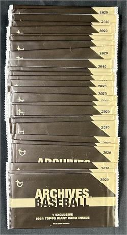 2020 Topps Archives Baseball 1964 Giant Card Lot (27) Factory Sealed