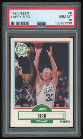 1990 Fleer #8 Larry Bird PSA 10 GEM MINT