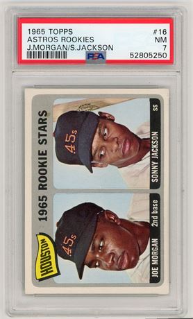 1965 Topps #16 Joe Morgan RC PSA 7 NM