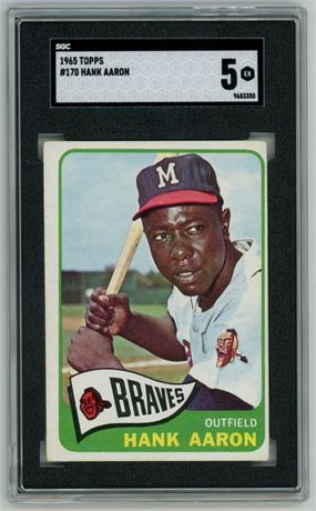 1965 Topps #170 Hank Aaron SGC 5 EX