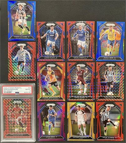 2020 Panini Prizm Premier League Soccer Lot (12) All #'d cards