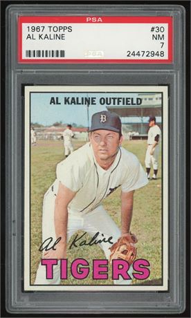 1967 Topps #30 Al Kaline PSA 7 NM