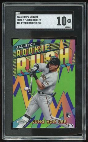 2024 Topps Chrome Jung Hoo Lee RC All Etch Rookie Rush SGC 10 GEM MINT