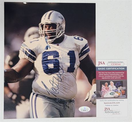 Nate Newton Autographed 8x10 Photo JSA (READ)