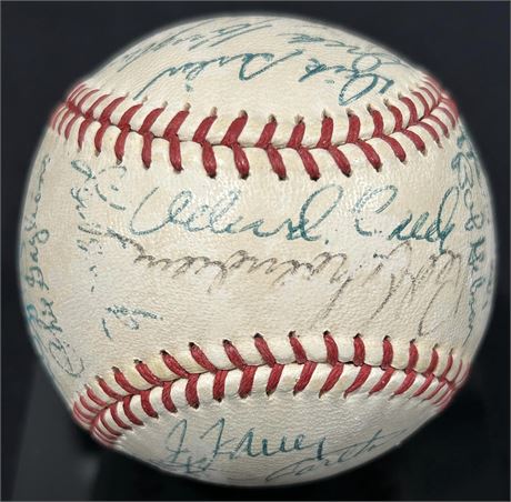 1968 N.L. Champions St. Louis Cardinals Team Signed Ball JSA *Read Description*