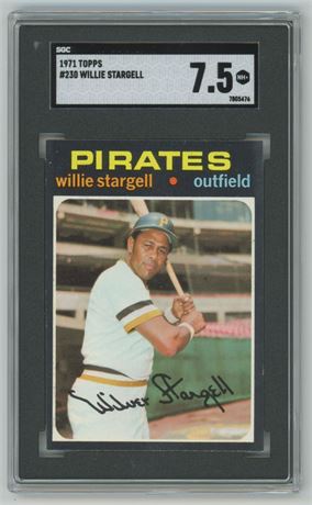 1971 Topps #230 Willie Stargell SGC 7.5 NM+