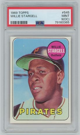 1969 Topps #545 Willie Stargell PSA 9(OC)