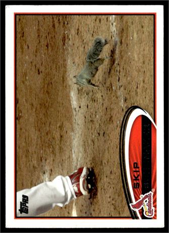 2012 Topps #93 Skip Schumaker Image Variation Rally Squirrel SP