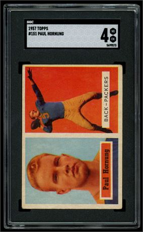 1957 Topps #151 Paul Hornung RC SGC 4 VGEX