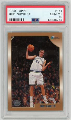 1998 Topps #154 Dirk Nowitzki RC PSA 10 GEM MINT