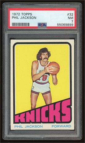 1972 Topps #32 Phil Jackson PSA 7 NM