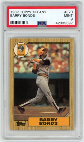 1987 Topps Tiffany #320 Barry Bonds RC PSA 9 MINT