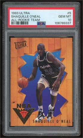 1993 Ultra #5 Shaquille O'Neal All-Rookie Team PSA 10 GEM MINT