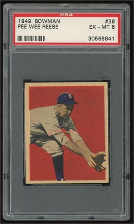 1949 Bowman #36 Pee Wee Reese PSA 6 EXMT