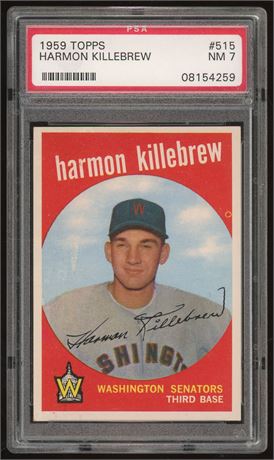 1959 Topps #515 Harmon Killebrew Hi# PSA 7 NM