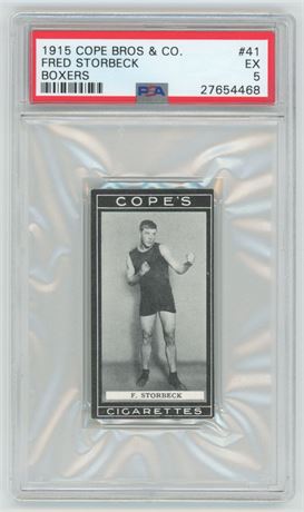 1915 Cope Bros & CO. #41 Fred Storbeck Boxers PSA 5 EX