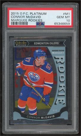 2015 O-Pee-Chee Platinum Marquee Connor McDavid RC PSA 10 GEM MINT