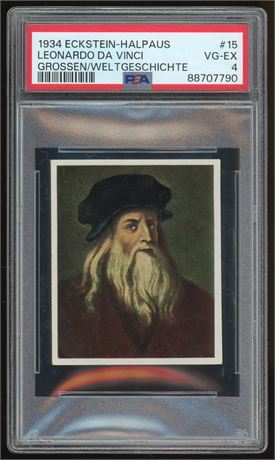 1934 Eckstein-Halpaus #15 Leonardo Da Vinci PSA 4 VGEX