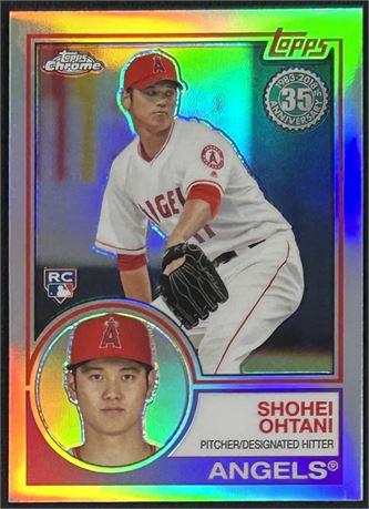 2018 Topps Chrome 35th Shohei Ohtani 1983 Refractor Topps RC