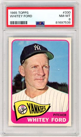 1965 Topps #330 Whitey Ford PSA 8 NMMT