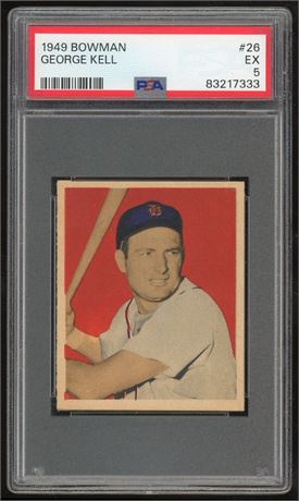 1949 Bowman #26 George Kell RC PSA 5 EX