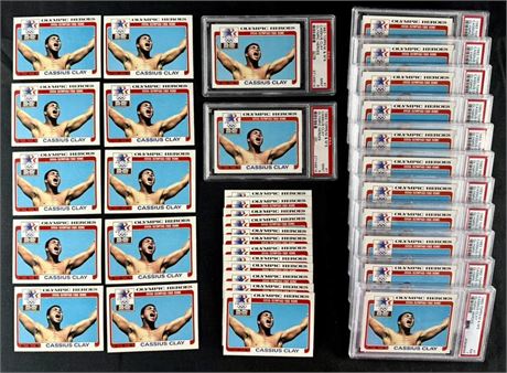 1983 Topps M&M's Muhammad Ali Olympic Heroes Graded (13) Raw (22) Lot