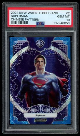 2024 KKW Warner Brothers Anniversary #2 Superman Chinese Pattern 108 /145 PSA 10