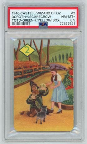 1940 Castell Wizard Of Oz #2 Dorothy/Scarecrow/Toto PSA 8.5 NMMT+
