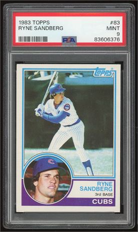 1983 Topps #83 Ryne Sandberg RC PSA 9 MINT