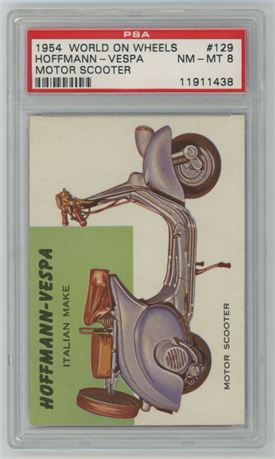 1954 World On Wheels #129 Hoffmann-Vespa Motor Scooter PSA 8 NMMT