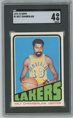 1972-73 Topps #1 Wilt Chamberlain SGC 4 VGEX Well Centered