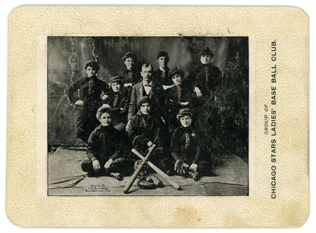1890s Chicago Stars Ladies' Baseball Club Low Grade (Stains)