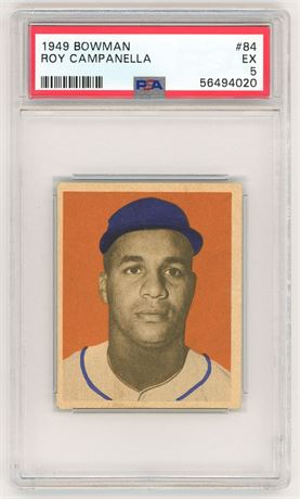 1949 Bowman #84 Roy Campanella RC PSA 5 EX Great Registration