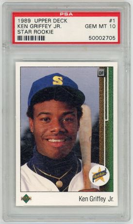 1989 Upper Deck #1 Ken Griffey Jr RC PSA 10 GEM MINT
