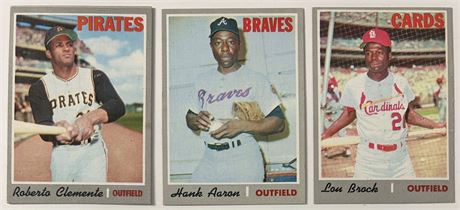 1970 Topps Baseball HOF Lot (3) VGEX Avg