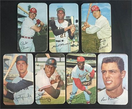 1970 Topps Super Lot (7) w/ Rose, Clemente, Bench, etc. EX Range