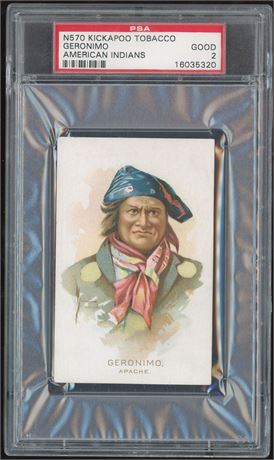 1890 N570 Kickapoo American Indians Geronimo PSA 2 GOOD