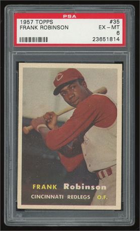 1957 Topps #35 Frank Robinson RC PSA 6 EXMT