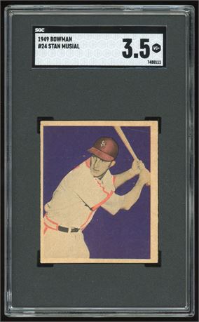 1949 Bowman #24 Stan Musial SGC 3.5 VG+