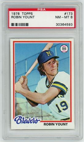 1978 Topps #173 Robin Yount PSA 8 NMMT