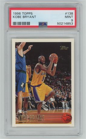 1996 Topps #138 Kobe Bryant RC PSA 9 MINT