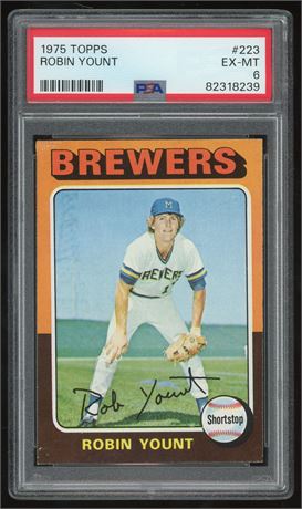 1975 Topps #223 Robin Yount RC PSA 6 EXMT