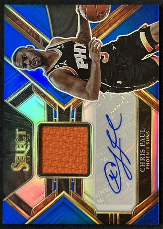 2022 Select Chris Paul Blue Patch Auto 19/49