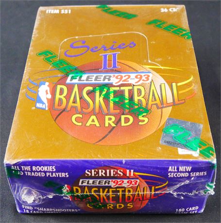 1992 Fleer Basketball Series II Box Factory Sealed
