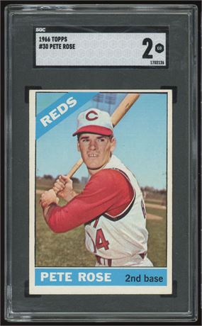 1966 Topps #30 Pete Rose SGC 2 GOOD
